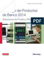 Catálogo de Productos de Banco 2014: Soluciones de Prueba y Medición