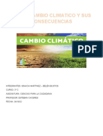 El Cambio Climatico y Sus Consecuencias