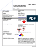 Etanol Anhidro Hoja de Datos de Seguridad de Productos Químicos (HDS)