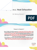 Syncope E.C. Heat Exhaustion: DR Winny Mutia F