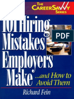 101 Hiring Mistakes Employers Make