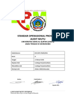 Standar Operasional Prosedur Audit Mutu: Universitas Sains Al Qur'An (Unsiq) Jawa Tengah Di Wonosobo
