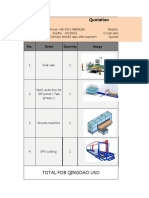 Total Fob Qingdao Usd: Quotation