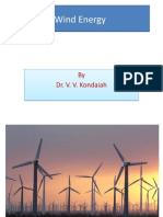 Wind Energy: by Dr. V. V. Kondaiah
