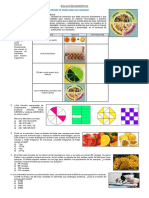 Evaluación diagnóstica de competencias matemáticas sobre alimentación saludable