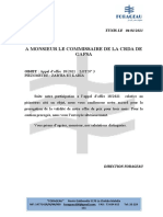 A Monsieur Le Commissaire de La Crda de Gafsa: OBJET: Appel D'offre 18/2021 LOT #3