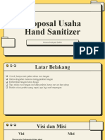 Proposal Usaha Hand Sanitizer: Hosea Mulyadi Salim