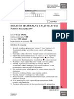 Egzamin Maturalny Z Matematyki: 9 Maja 2016 R. 9:00 180 Minut 50