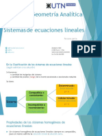 Sistemas de Ecuaciones Lineales (3° Parte)