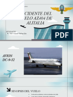 Accidente Del Vuelo Az404 de Alitalia: Universidad Mayor de San Andres Facultad de Tecnología Carrera de Aeronautica