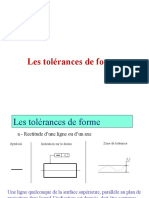 Tolérances de Formes