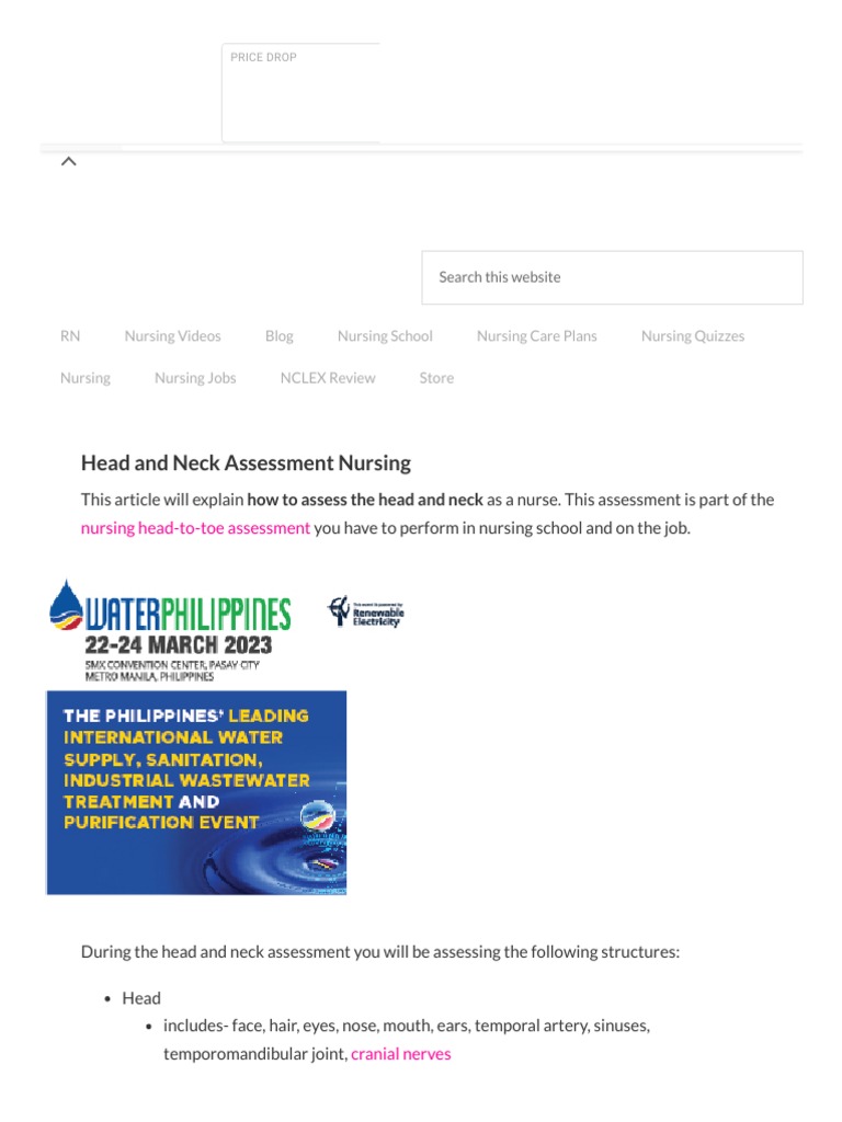 Head and Neck Assessment Nursing | PDF