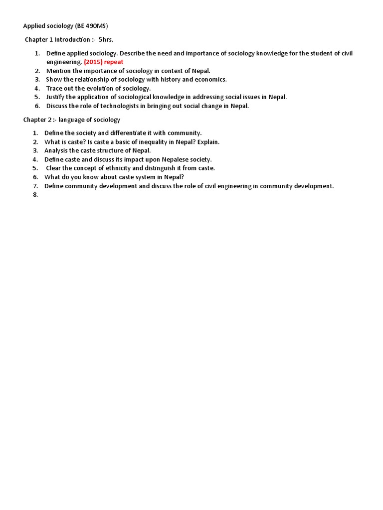 Applied Sociology PDF