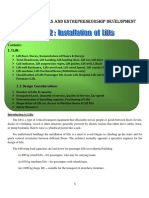 Building Services and Entrepreneurship Development: Contents: 2 - 1 L I F T