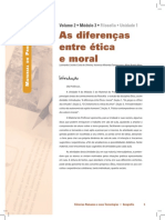 Ética e Moral - As diferenças entre ética e moral