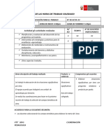 Acta de Las Horas de Trabajo Colegiado