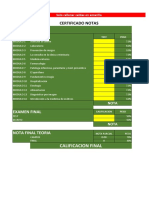 Test Del Campus: Certificado Notas