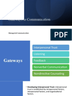 Gateways to Effective Communication