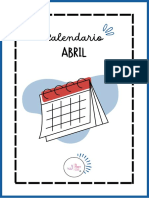 Calendario Abril