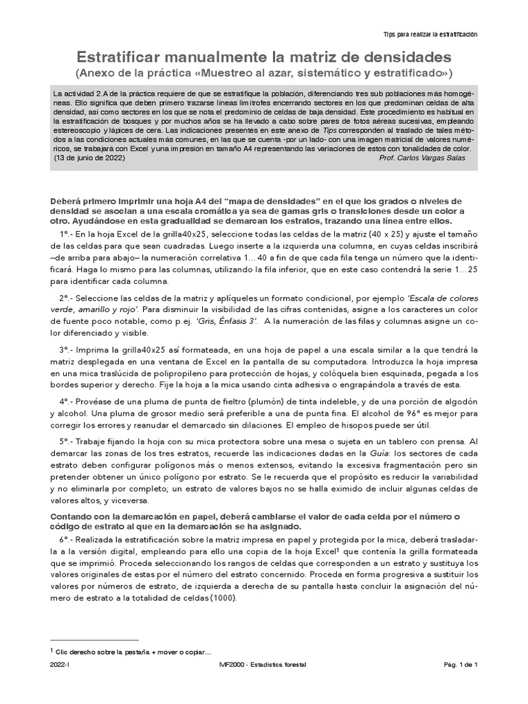 Tips para Realizar La Estratificación PDF Matriz (Matemáticas)