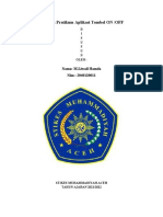 Laporan Pratikum Aplikasi Tombol ON /OFF: Nama: M.Liwail Hamda Nim: 2040120011