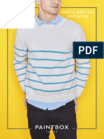 Breton Mens Jumper Free Jumper Knitting Pattern in Paintbox Yarns Simply Aran - 2