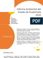 Presentación Informe Ambiental Del Estado (GEO) de Guatemala