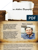 Filipino Authors Biography