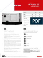 HFW-100 T5 INDUSTRIAL RANGE SPECS