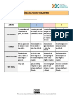 Rúbrica Trabajo Escrito