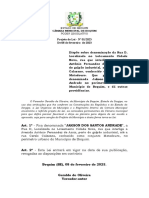 Câmara Municipal de Boquim: Art. 1º - Fica Denominada "JAKSON DOS SANTOS ANDRADE", A