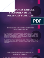 Indicadores para El Seguimiento de Politicas Publicas