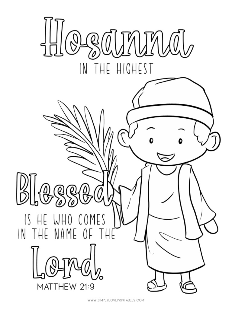 Simply-Love-Printables-Hosanna_Boy-Coloring-Page | PDF