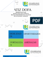 Matiz Dofa: Presentado Por: Monica Polanco Orozco Brayan Felipe Rincón Callejas Hugo Rafael Vanegas