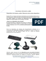 1.1.3. Dispositivos de Entrada, Información y Salida Dispositivos de Entrada y Salida. Diferencia Entre Ambos Dispositivos