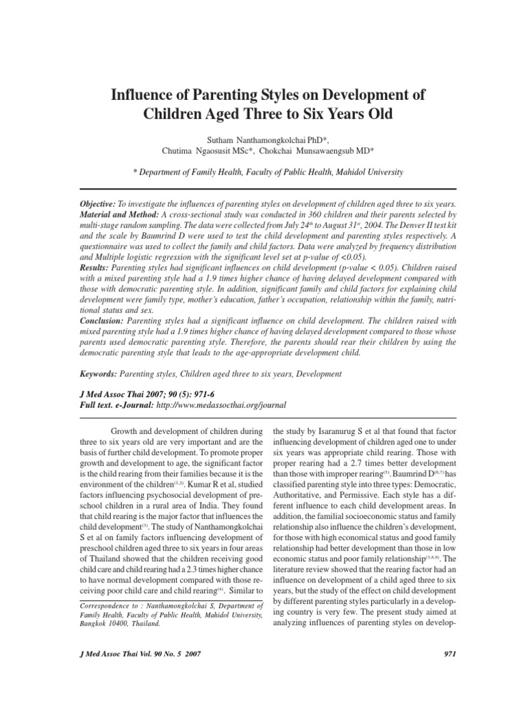 Parenting Styles Impact on Child Development | PDF | Parenting | Child ...
