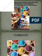 Pigmentos, Materiales de Garga Y Aglutinantes: Tipos Componentes Y Propiedades Patinas: Tipos, Componentes Y Propiedades