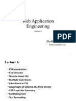 Web Application Engineering: Shahbaz Ahmad
