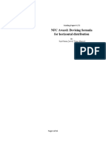 NFC Award Devising Formula For Horizontal Distribution (W-173)