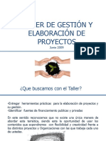 Taller Gestion y Elaboración Proyectos