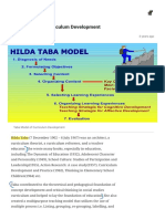 Taba Model of Curriculum Development - Educare We Educate, We