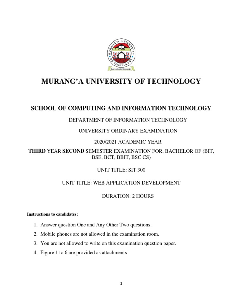 Sit 300 web application development pdf html world wide web