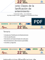 Sergio Venegas Garaffo - Factores Claves de La Planificacion de Mantto