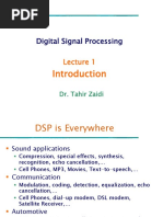 Digital Signal Processing: Dr. Tahir Zaidi