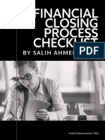 Financial Closing Process Checklist by Said Islam