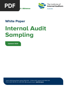 Internal Audit Sampling by IIA