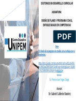 Asesor: Dr. Gabriel Calderón Ramírez: Drive: El Diseño de Un Programa de Estudios Con Un Enfoque Por Co Mpetencias