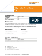 H-5800-1061-01-A AlSi10Mg-0403 400 W Material Data Sheet