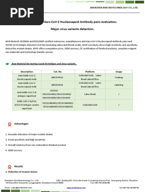 New AIVD's Covid-19 N Antibody and Mutant Strain Test Results