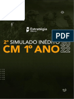 Prova 2o Simulado Colégio Militar 1o Ano 2022